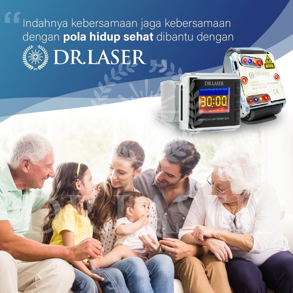 DR LASER PERFECT 10 PLUS Jam Tangan Kesehatan Terapi stroke penyakit jantung darah tinggi diabetes