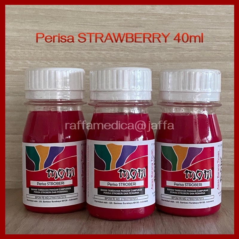 

⚡ MOM 40ML Perisa rasa STROBERI untuk ES / Minuman / KUE dan PUDDING