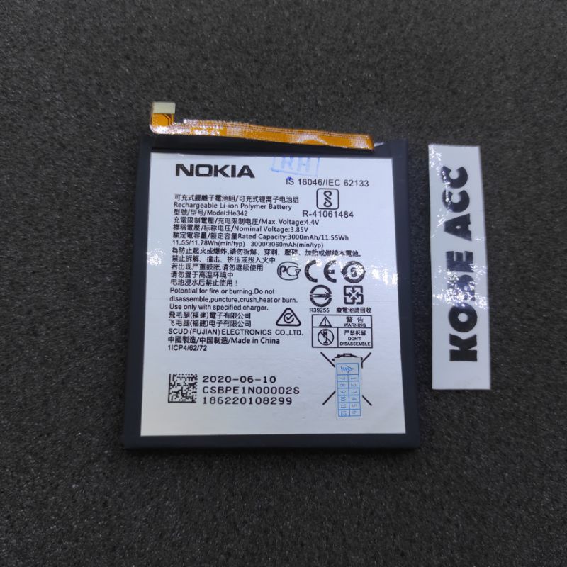 Baterai Nokia 6.1 plus Nokia 5.1 plus HE342 Original