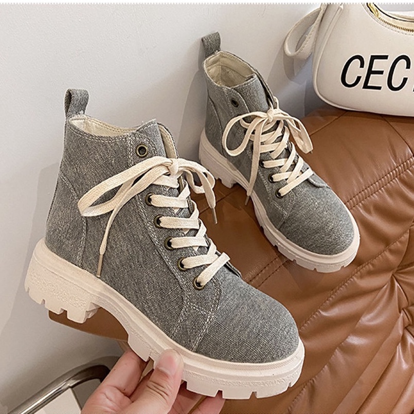 [ Import Design ] Sepatu Boots Wanita Import Boots Jeans Premium Quality ID159