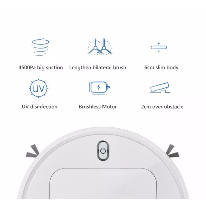 JALLEN GABOR IS28A - Robotic Vacuum Cleaner Automatic USB Rechargeable - Bisa Sapu-Pel-Sedot Debu