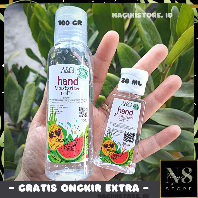 A&amp;G Hand Sanitizer Moisturizer Gel Antiseptik 30 ml&amp; 100 ml 70% Alkohol/hand Sanitiser protokol kesehatan