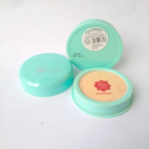 `ღ´ PHINKL `ღ´ 【v】【i】【v】【a】 Viva bedak tabur bulat hijau loose powder hasil natural