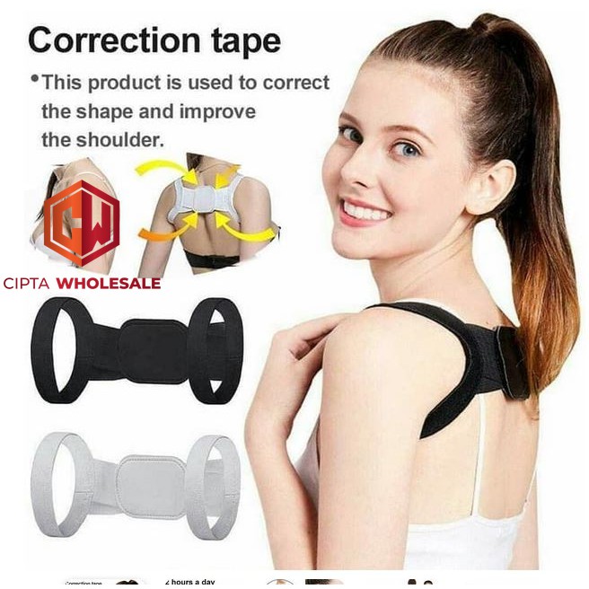 Pembentuk dada dan tulang punggung posture orthotics correction tape