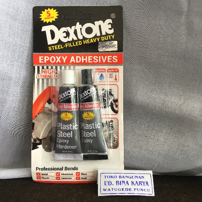 

Dextone Epoxy 5 Menit 48gr 100% ORIGINAL Lem Besi Dextone