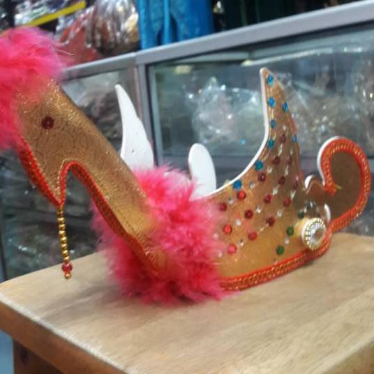 ☀ Mahkota burung tari merak / aksesoris tari kepala burung merak ➣