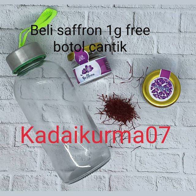 

Saffron grade A free botol cantik (bersertifikat)