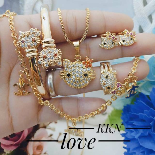 Xuping set perhiasan lapis emas 24k 2425