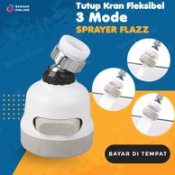 ORI 100% Kepala Kran Air Fleksibel Rotatable Bisa Diputar 360 Derajat 3 Mode Semprot Penghemat Air