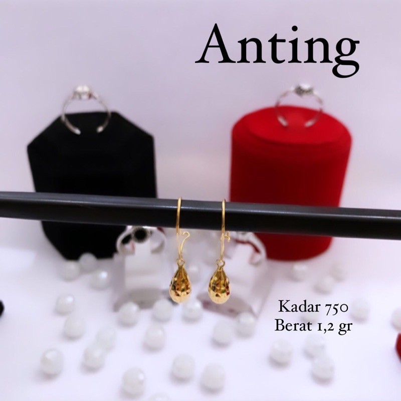 Anting Emas Dewasa Kadar 750