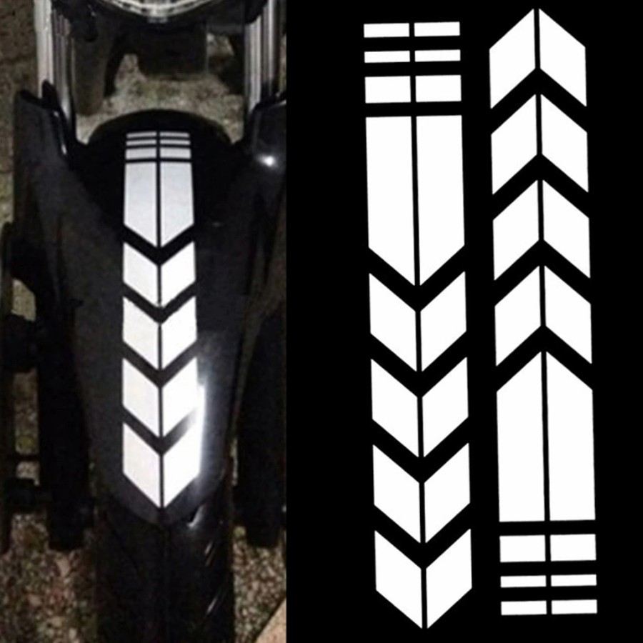 reflektor Reflective Stiker spakbor depan motor sticker nyala Neon