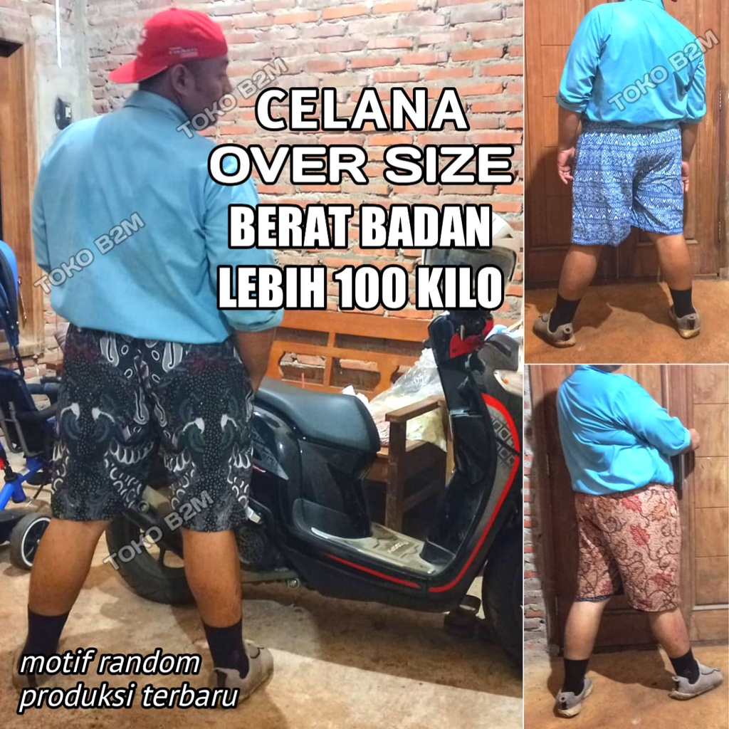 Celana Kolor Jumbo XXXL Pria &amp; Wanita - Celana Jumbo Batik