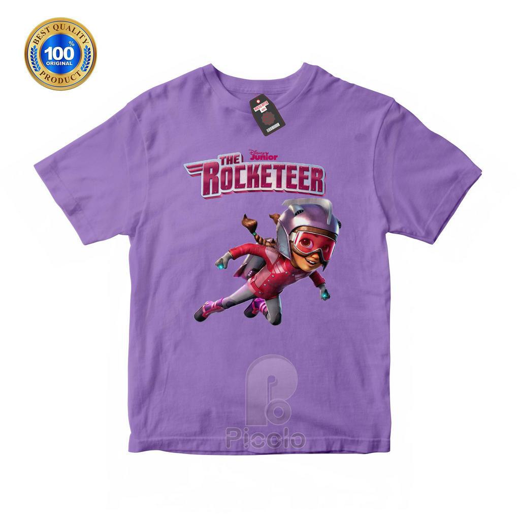 (FREE NAMA) BAJU KAOS ATASAN ANAK MOTIF KARAKTER THE ROCKETEER Bahan COTTUN