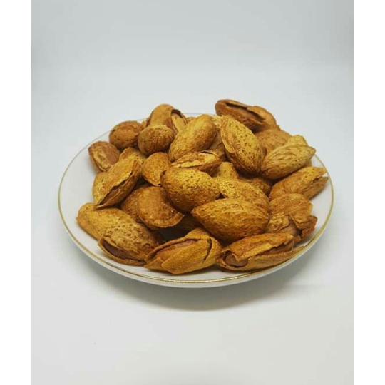

Kacang Almon Kulit/Kacang Almon Susu 1kg Oleh" Haji & Umroh