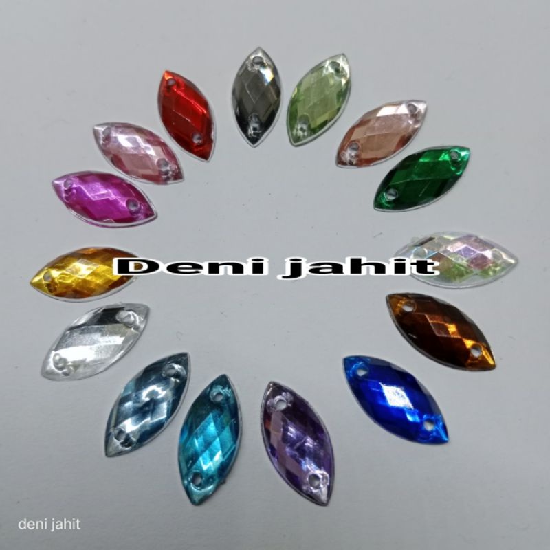 payet kristal sampan 7x15/payet mata/payet sampan/payet tetes