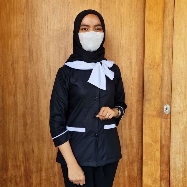 Atasan Baju Seragam Suster/Seragam nanny/ SERAGAM ART/ SERAGAM KLINIK/ SERAGAM RUMAH SAKIT/ SERAGAM 