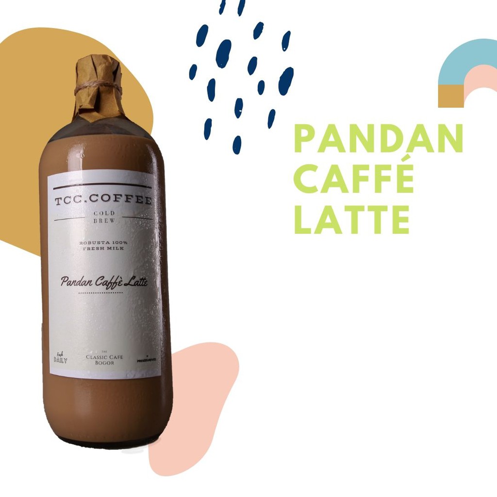 

1 Liter 'Pandan Caffe Latte' (fresh milk - tanpa pengawet)