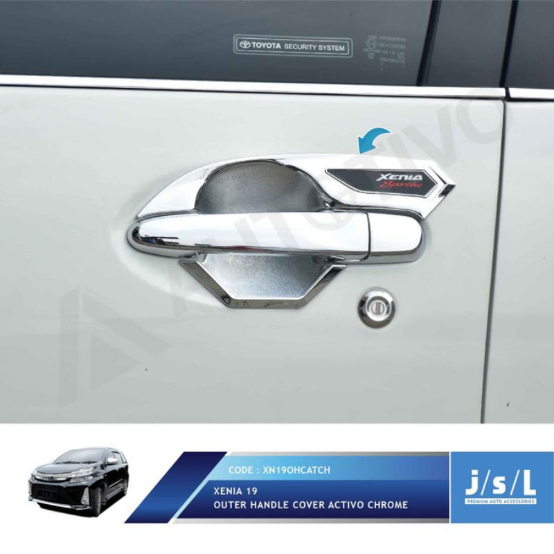 Mangkok Pintu New Xenia 2019 Outer Handle Cover Activo Chrome