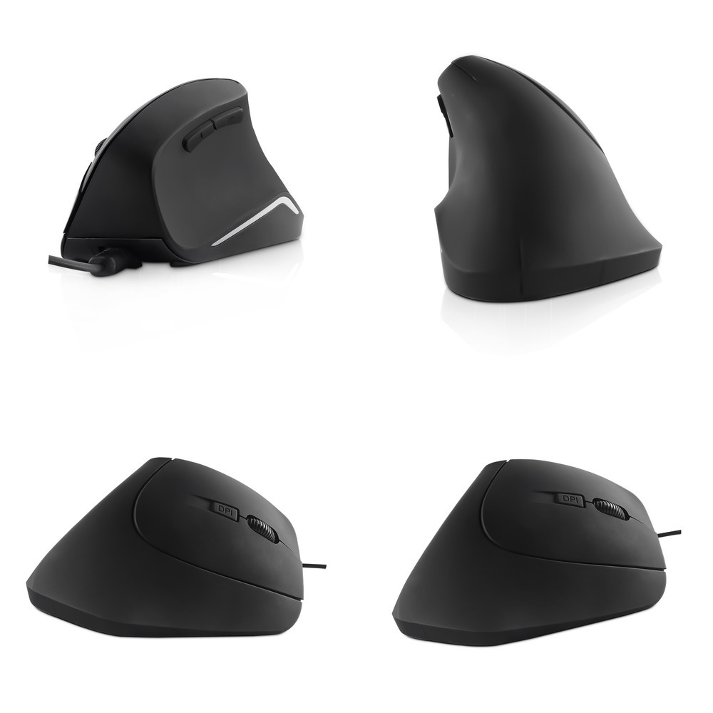 Mouse Kabel Mouse Vertikal Seven Generation Mouse Mouse Mouse Ergonomis Silent Mouse 5D DPI Adjustable 800-1200-1600 Mouse Optik