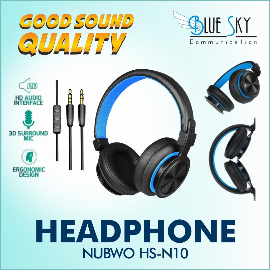 HEADPHONE EARPHONE NUBWO HS-N10