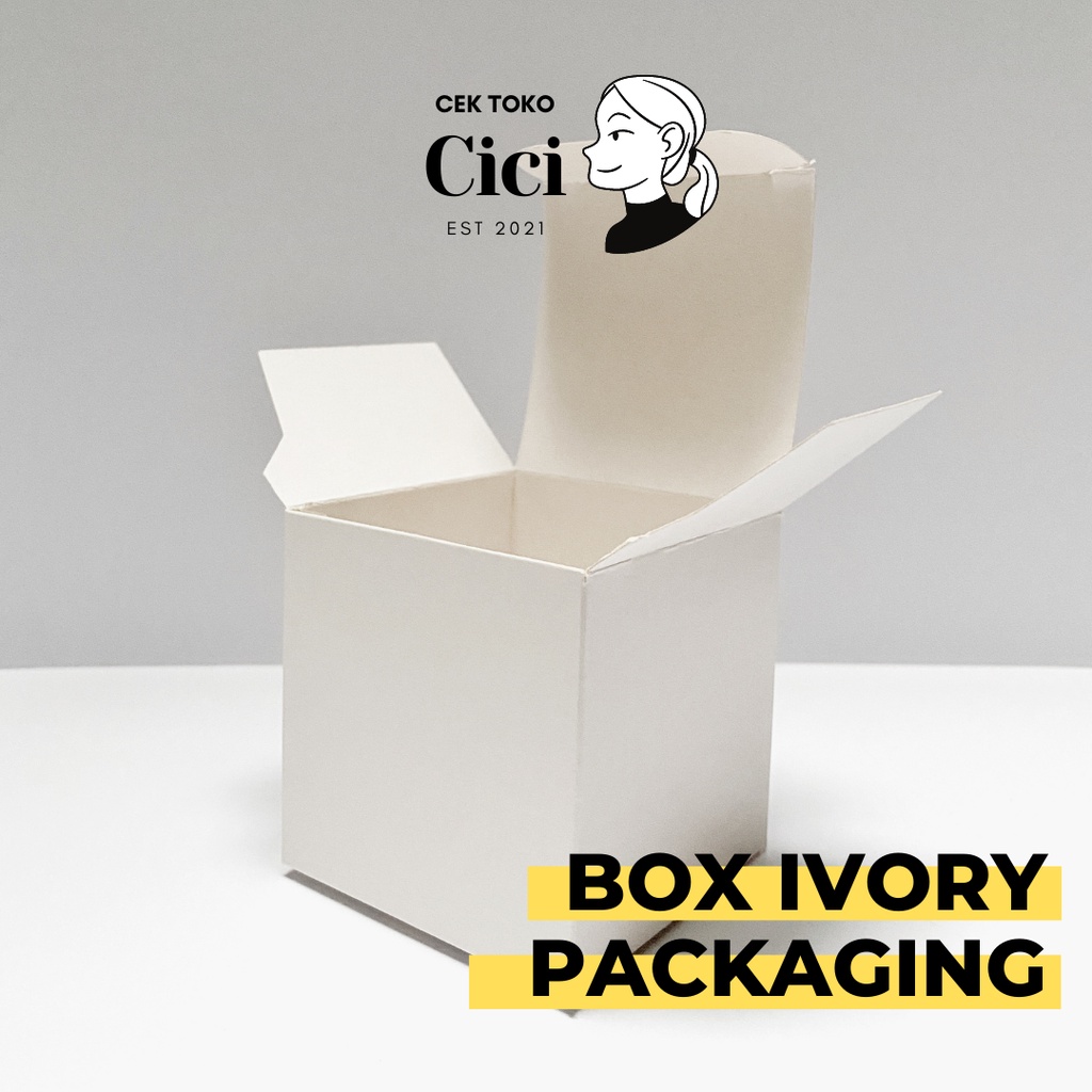 

Box Packaging Ivory Persegi Polos