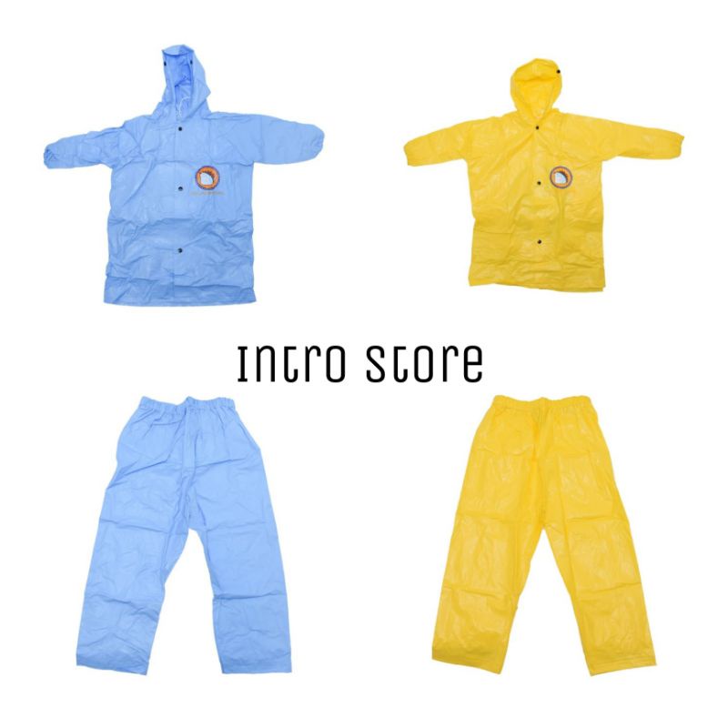 Jas Hujan Anak Soleil/Raincoat Emergency Soleil - Biru Dan Kuning