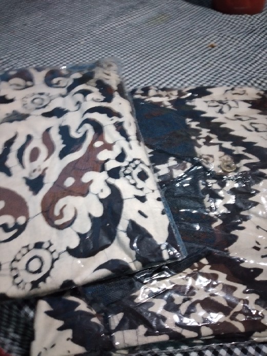 Kaos Batik Pria Cap Batangan Catton Hd 30s - Kerah Dan Saku - Khas Canting - Premium