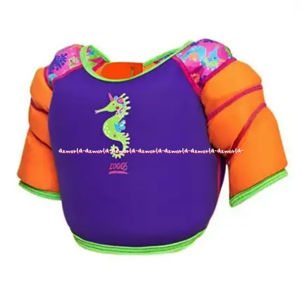 Zoggs Water Wings Vest Zip Pelampung Renang Anak Pakai Tangan 2-3year Tahun Zog Zogg Zoogs Wing Hijau Orange Belajar Renang Untuk Anak Hand Swim Float