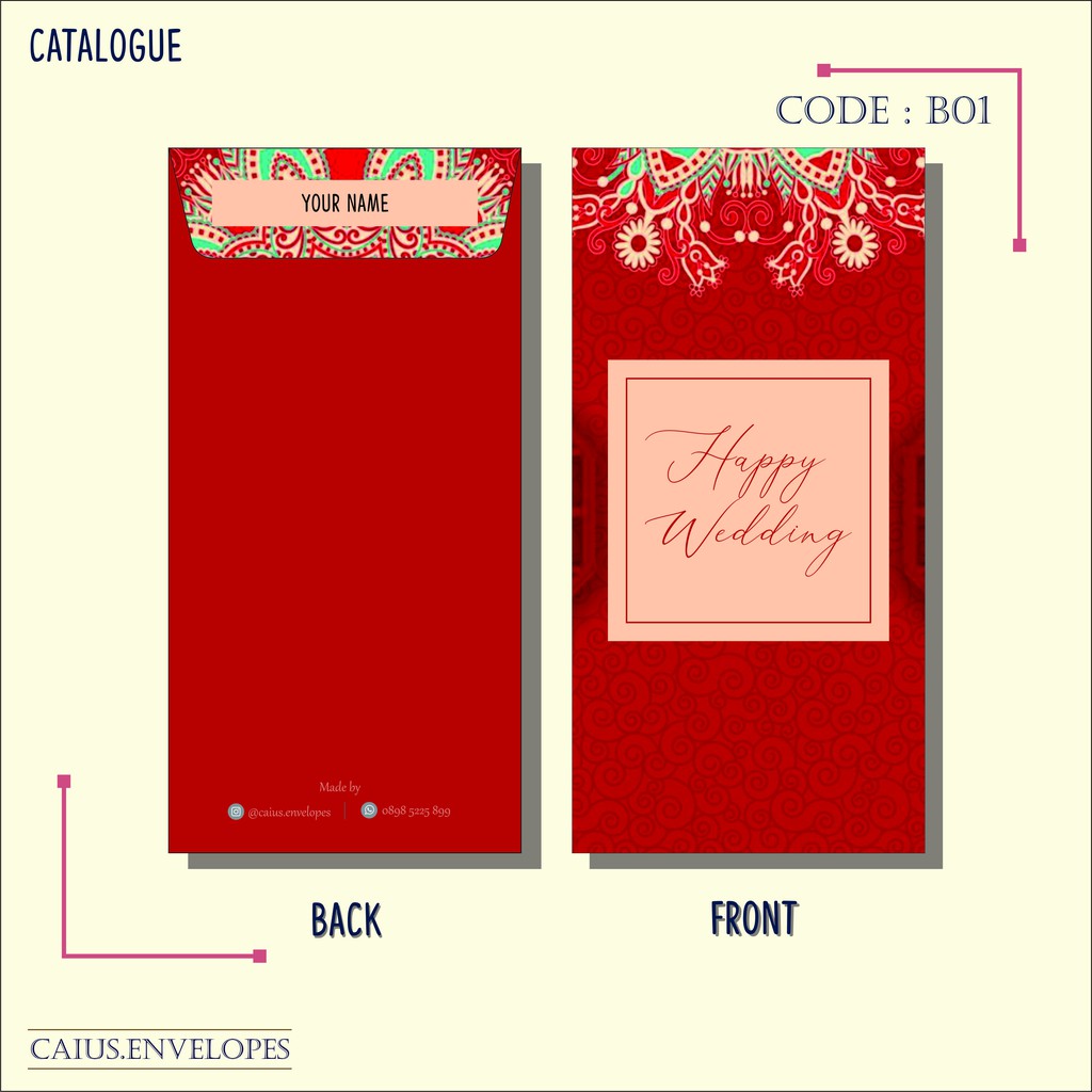 

Angpao / Amplop Sumbangan warna merah