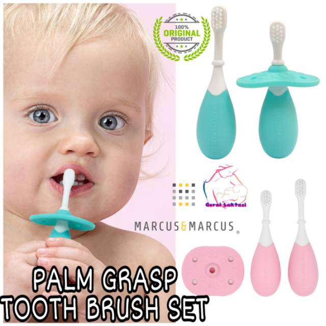 MARCUS AND MARCUS PALM GRASP TOOTHBRUSH SET