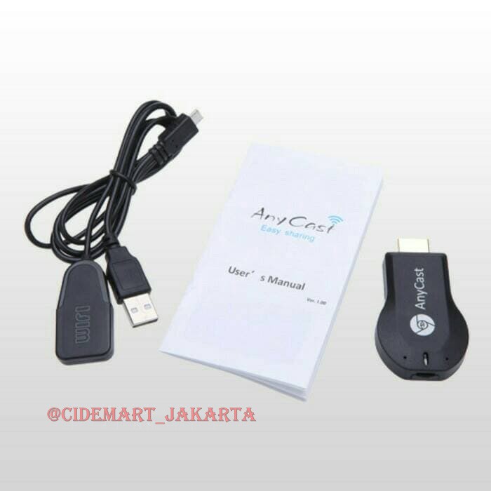 [FREE SIM EJECTOR] ORIGINAL ANYCAST DONGLE HDMI WIFI DISPLAY RECEIVER TV EZCAST- HDMI DONGLE WIFI