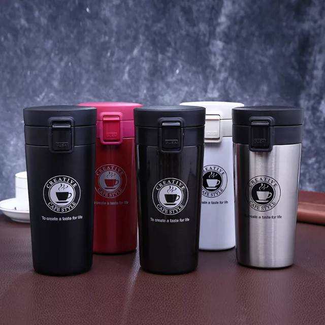 TERMOS KOPI/ TRAVEL MUG COFFEE TAHAN AIR PANAS &amp; DINGIN VACUUM COFFEE CUP B46 STAINLESS STEEL