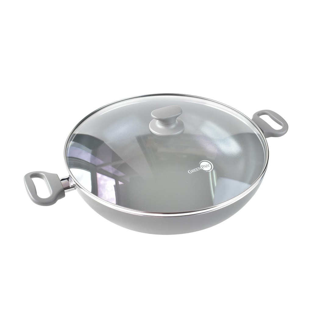 Delight Grey Open WOK with Lid 32cm