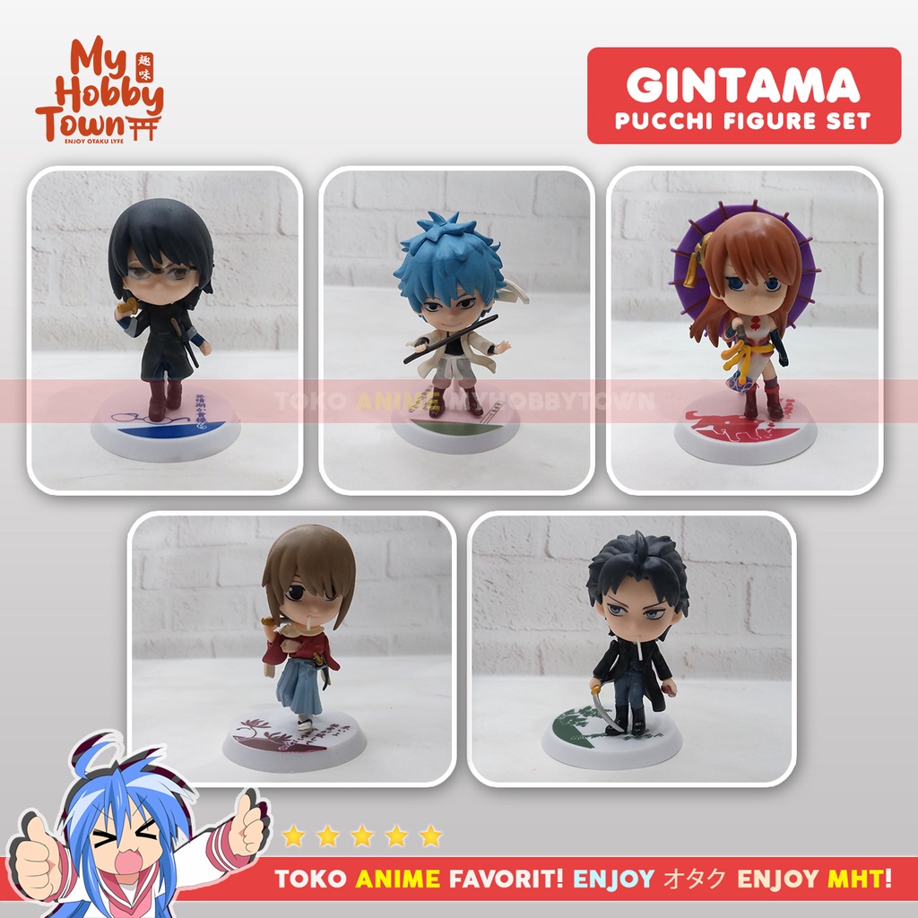 Figure Anime Gintama The Movie Set Of 5 Gintoki Okita Kagura Hijikata Shinpachi