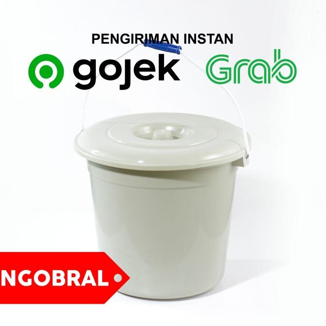 $$$$] Ember Plastik BESAR Timba Plastik Air 6 Galon Diamater 35 cm TUTUP