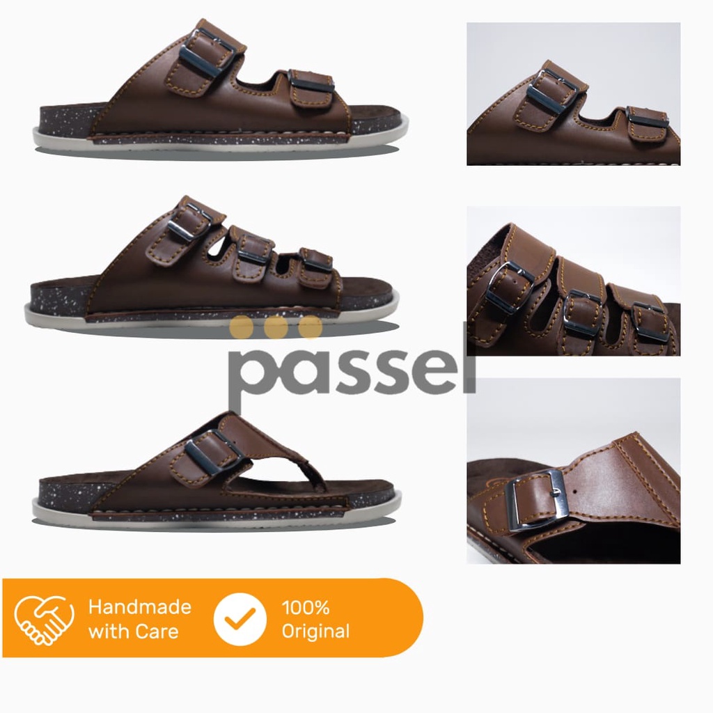 Donatello Sz. 39-43 Sandal Slip On  Laki-laki Sintetis Kombinasi | AG81071 / AG81072 / AG81073