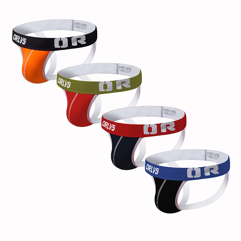 4pcs Celana  Dalam  Brief Sexy Bahan  Katun  Breathable Untuk 