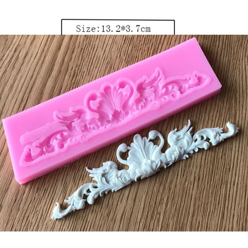 3D Silicon Mold Fondant Cake Decoration - Lace 13,2x3,7cm