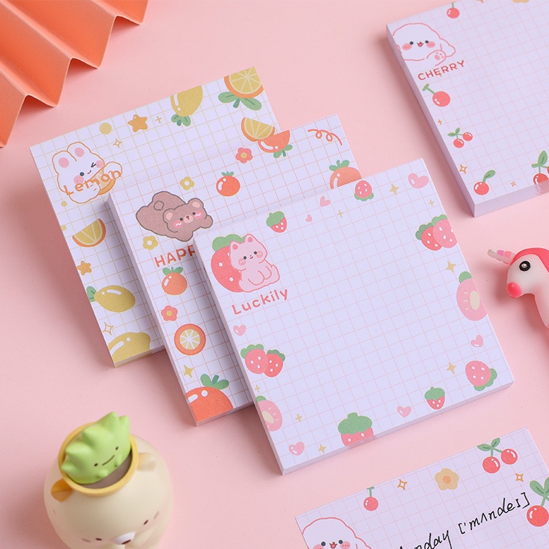 80 Lembar Kertas Memo Sticky Notepost It Motif Kartun Jepang Untuk Pelajar Diy