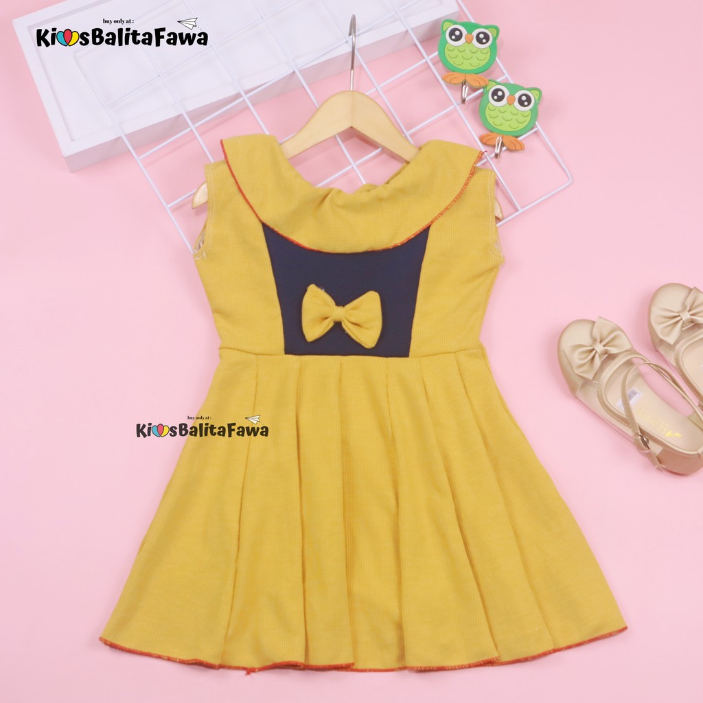 Dress Najwa uk 2-3 Tahun / Dres Balita Anak Perempuan Gaun Pesta Grosir Import Baju Cewek Yukensi