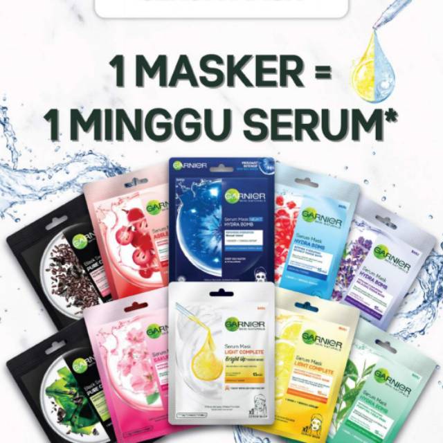 Garnier serum mask