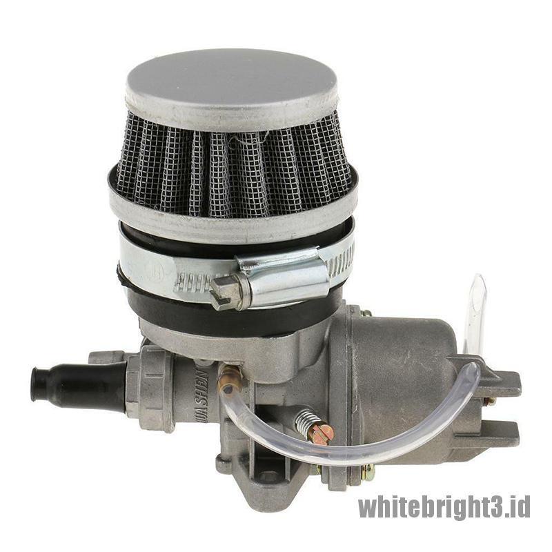 Karburator Filter Udara Mini Warna Putih Untuk Motor Dirt Bike 47cc 49cc