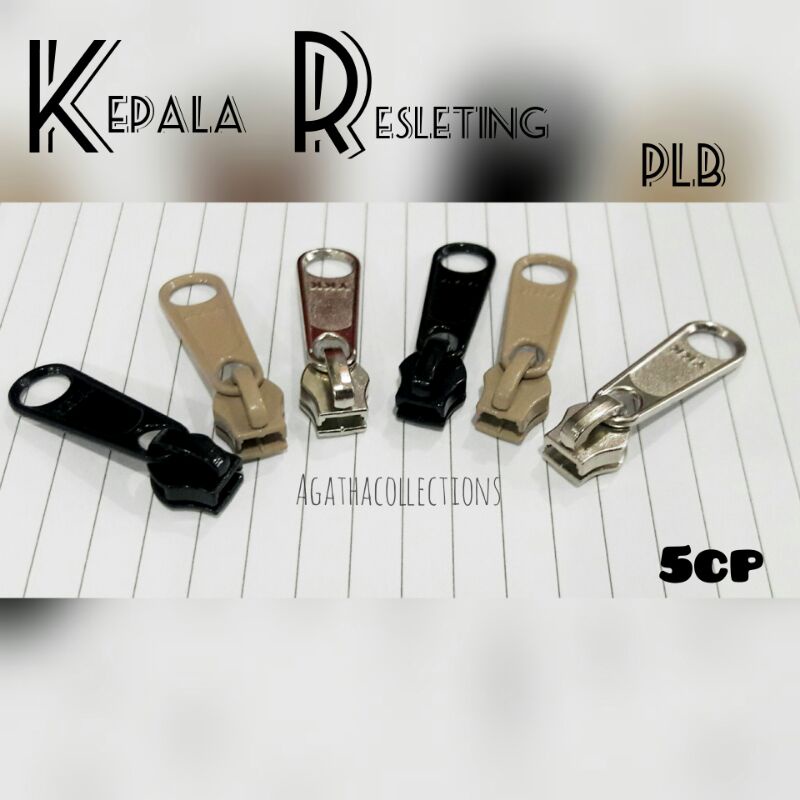 Kepala resleting YKK isi 2 / kepala zipper