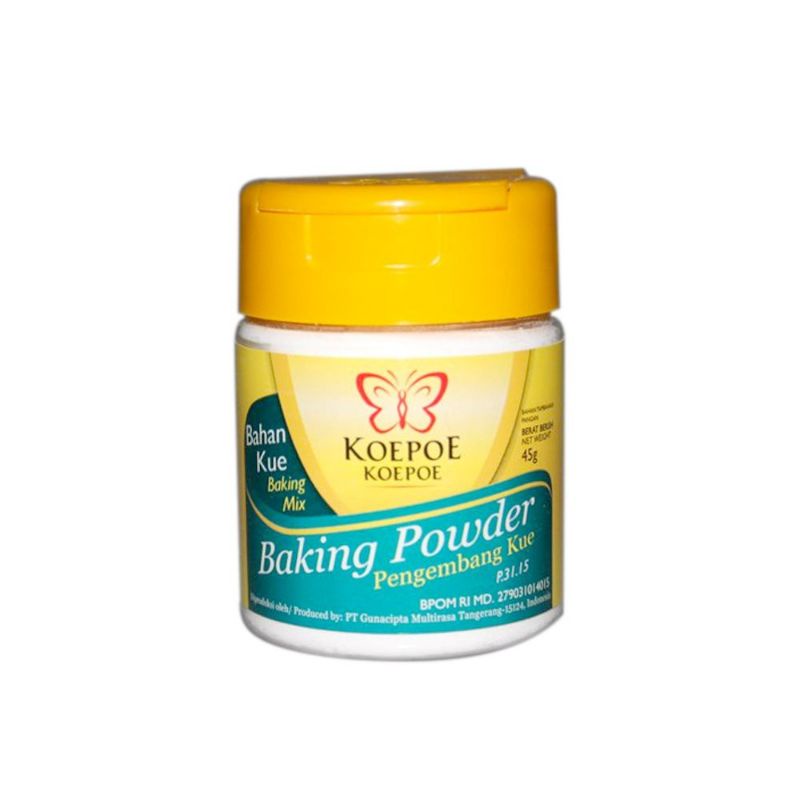 

BAKING POWDER baking mix PENGEMBANG KUE KOEPOE KOEPOE 45gr