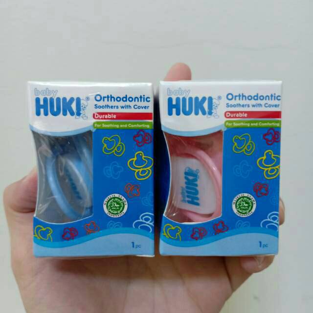 Empeng Huki Dot Gepeng/Dot Orthodontic/Orthodontic Soothers With Cover