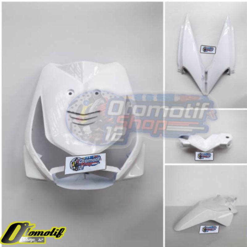 Cover Full Body Halus Honda Beat Karbu 2010-2012 Putih