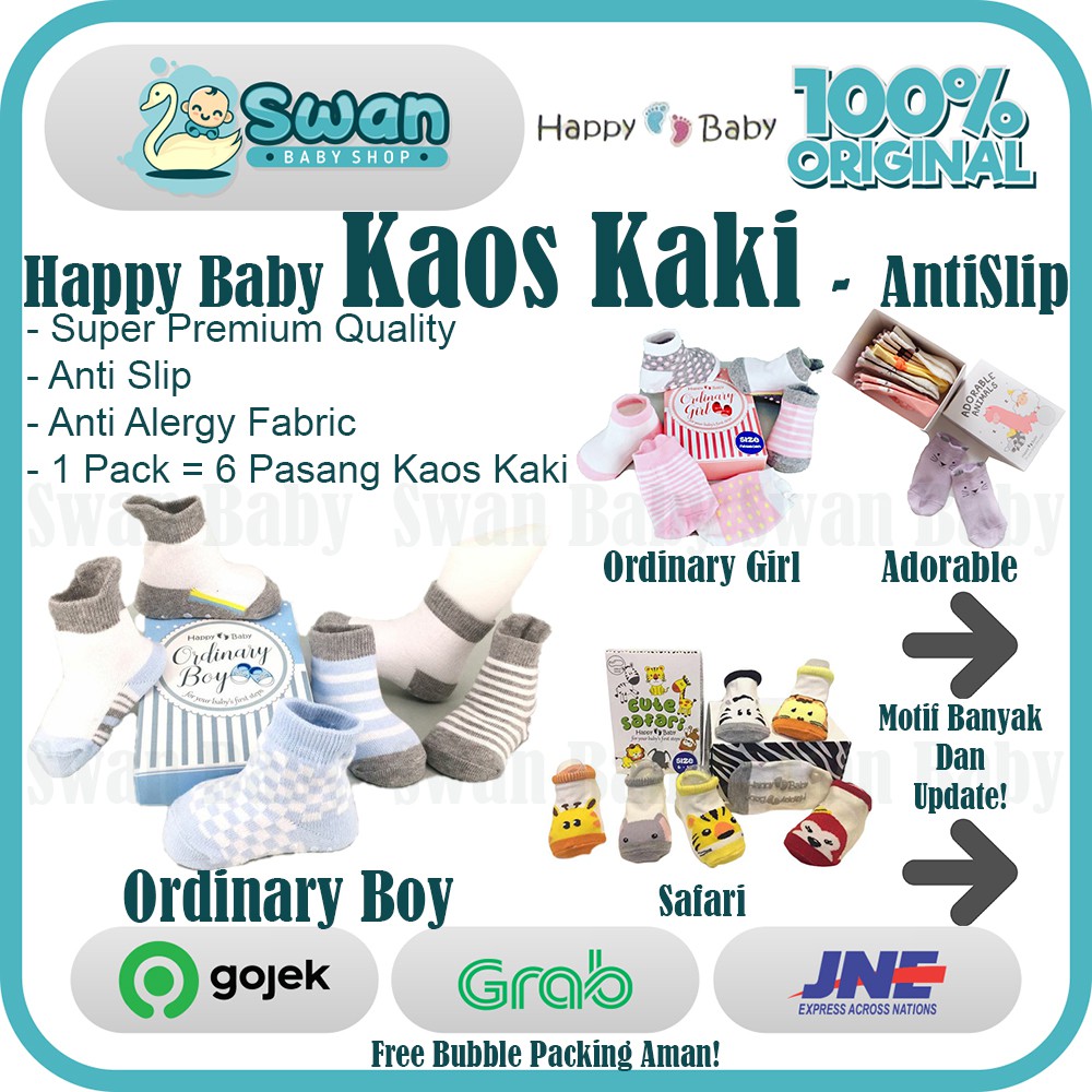 Happy Baby Socks / Kaos Kaki Happy Baby / Kaos Kaki Bayi dan Anak - PART 1