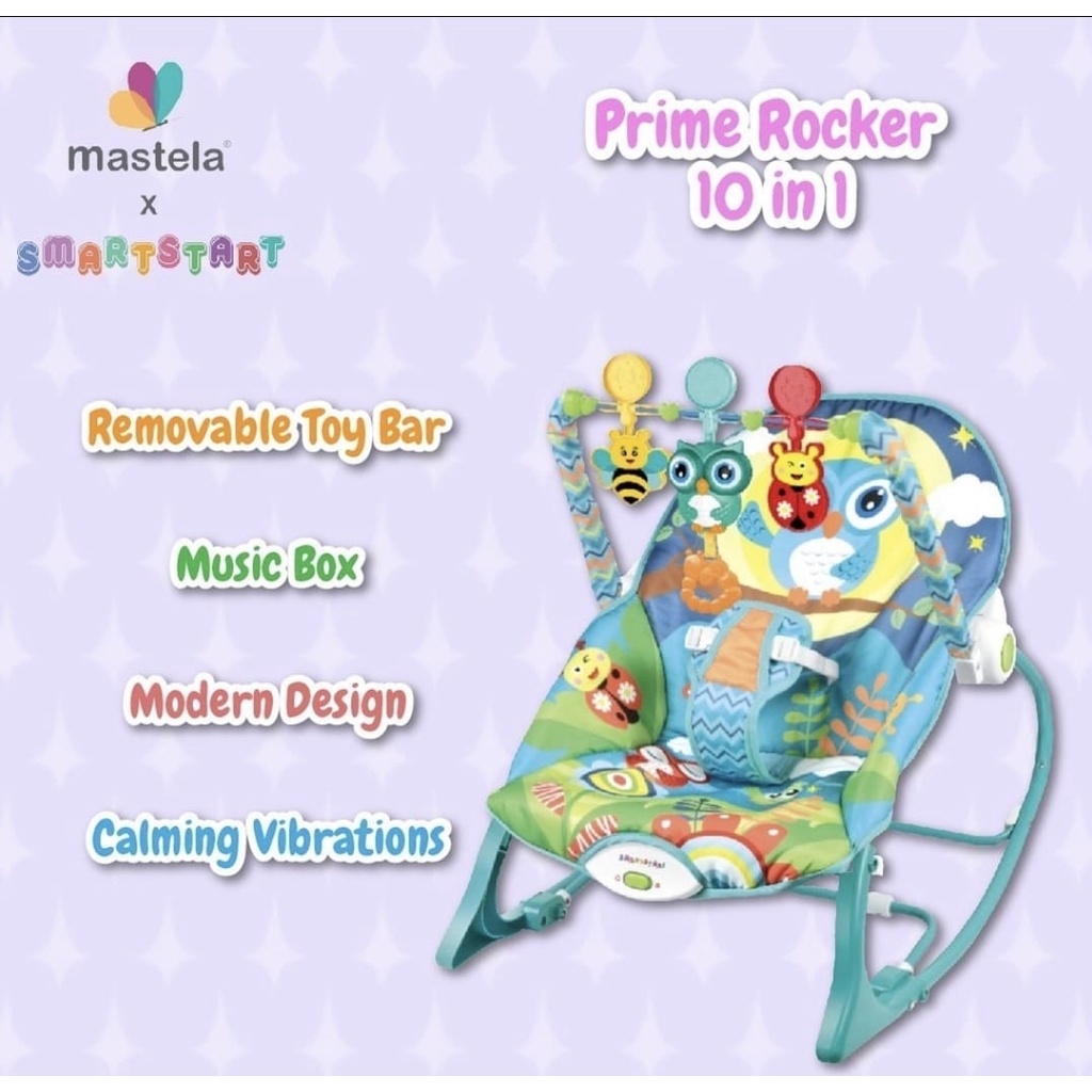 Bouncer Kursi Goyang Manual Bayi Space Baby Mastela FREE BUBBLE WRAP!!-MASTELA-OWL