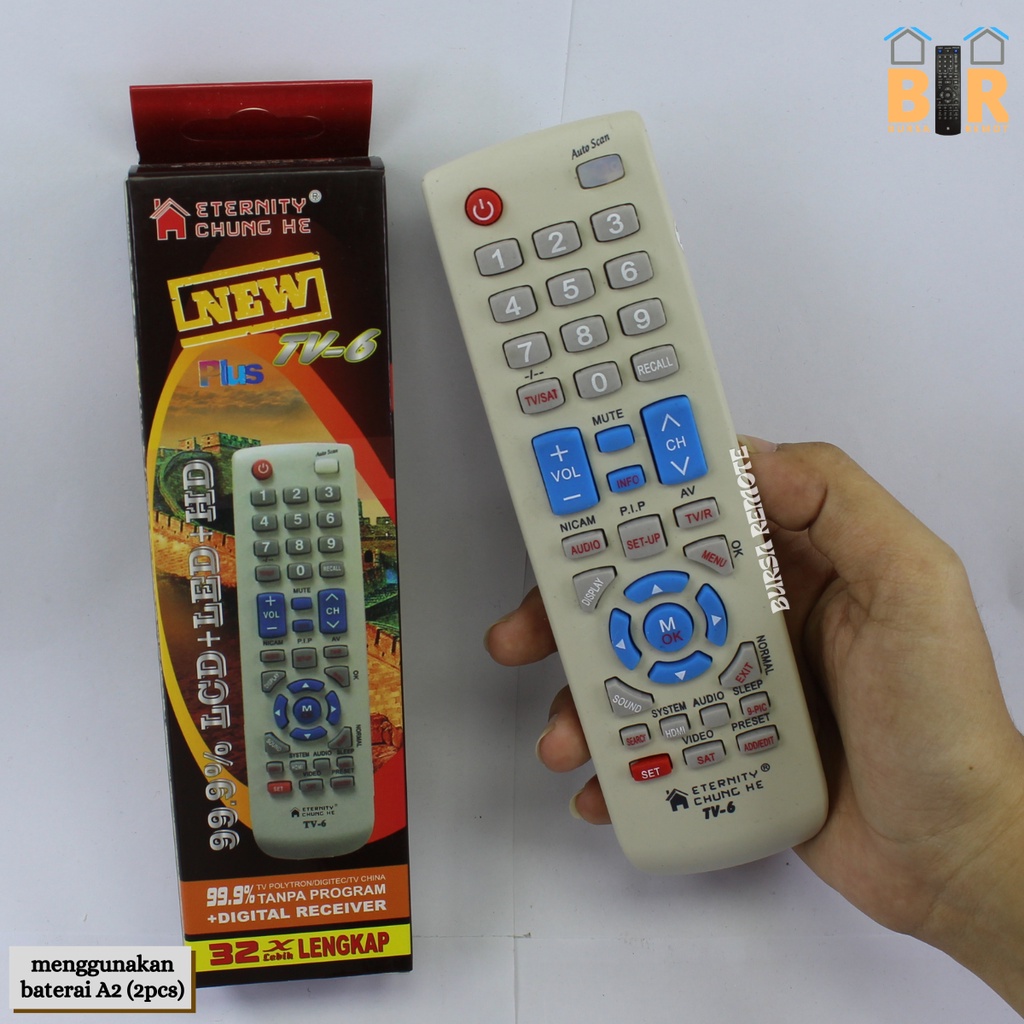 Remot Remote TV MULTI LCD LED HD RECEIVER PARABOLA Chung HE Series