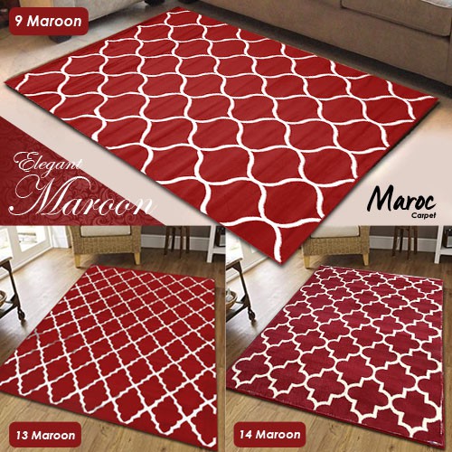 KARPET MAROC COLLECTIONS SIZE 210X310 (JUMBO)-Maroon(9/13/14)